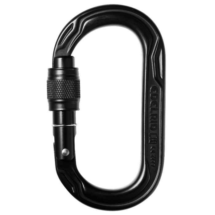 Karabinek Edelrid OVAL POWER 2500 SCREW - black